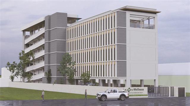 27年のオープンを計画している現地最大級の介護施設(完成予想図)