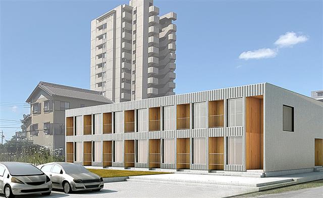 社員寮の完成イメージパース