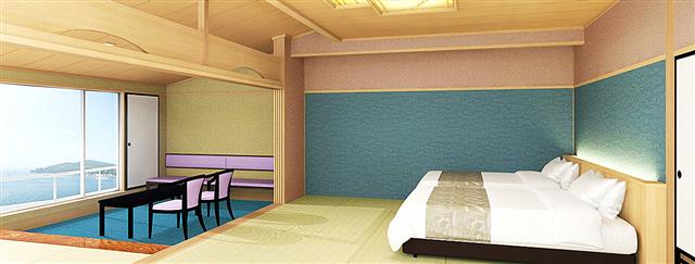 なごみ(和海)フロアの客室(イメージ)