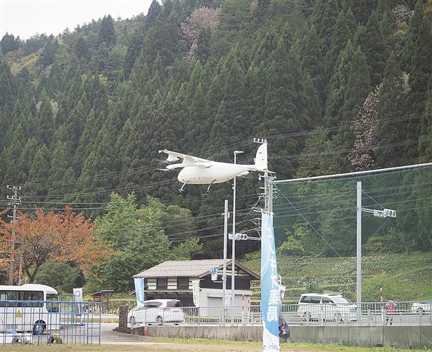 往復約75キロメートルを飛行したドローン