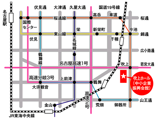 会場までの地図