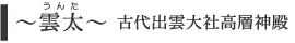 ～雲太～ 古代出雲大社高層神殿