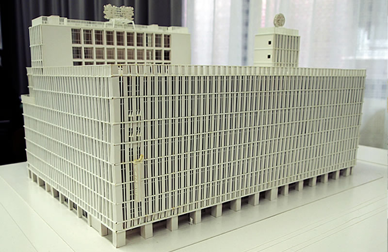 村野藤吾 丸栄原図と模型展示